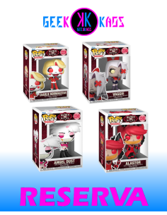 4-PACK - FUNKO POP! - HAZBIN HOTEL - CHARLIE MORNINGSTAR,  VAGGIE, ANGEL DUST, ALASTOR