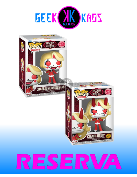 FUNKO POP! - HAZBIN HOTEL - CHARLIE MORNINGSTAR 2239 BUNDLE ( regular + chase )