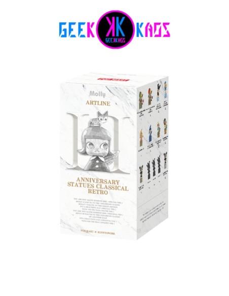 POP MART - MOLLY - ANNIVERSARY STATUES CLASSICAL RETRO 2 SERIES FIGURES - 12 CM