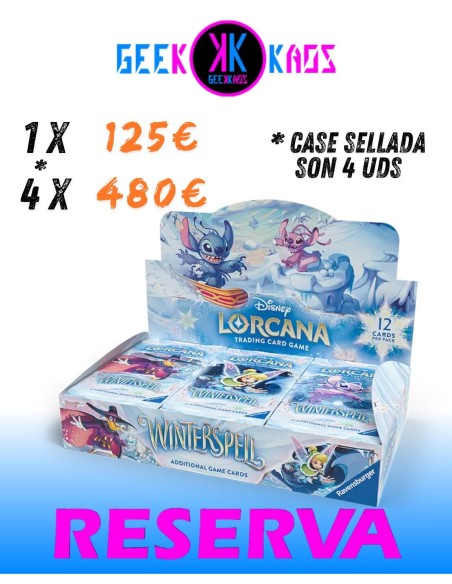 TCG DISNEY LORCANA CHAPTER 11 - WINTERSPELL - BOOSTER 24 SOBRES - INGLES