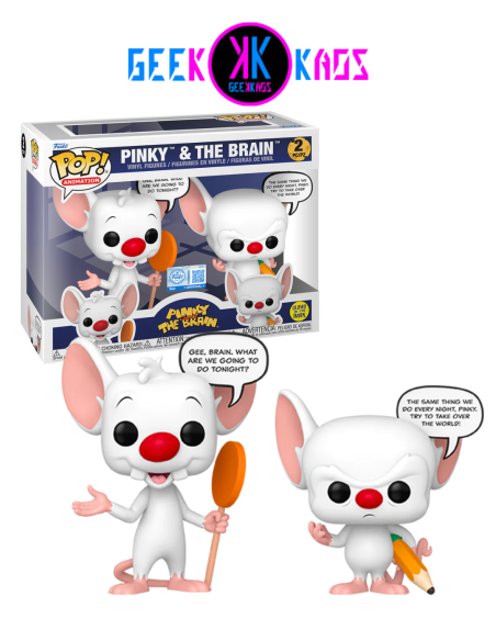 FUNKO POP! - PINKY & THE BRAIN - PINKY & THE BRAIN (2-PACK) (SE) (GITD)