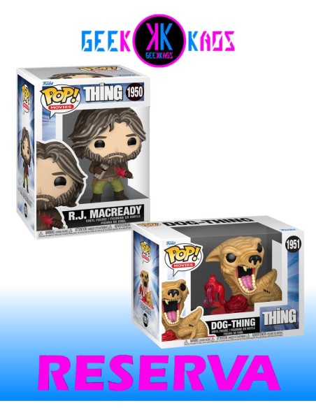 2-PACK - FUNKO POP! - THE THING - R.J. MACREADY 1950, DOG-THING 1951