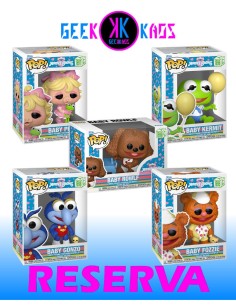 5-PACK - FUNKO POP! - MUPPET BABIES - BABIE FOZZIE 1695, BABIE KERMIT 1696, BABY PIGGY 1697, BABY GONZO 1698, BABY ROWLF 1699