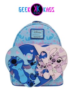 MINI MOCHILA - DISNEY - STITCH & ANGEL - LOUNGEFLY 2