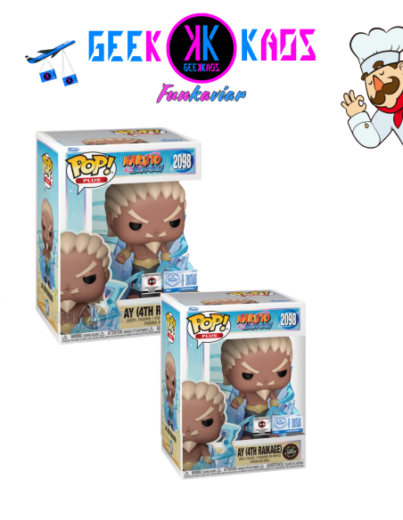 FUNKO POP! - NARUTO SHIPPUDEN - AY (4TH RAIKAGE) 2098 (CHALICE STICKER ) (BUNDLE)