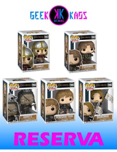 5-PACK - FUNKO POP! THE LORD OF THE RINGS - ÉOMER 1982, FARAMIR 1983, GURITS 1984, PEREGRIN TOOK 1985, BOROMIR 1986