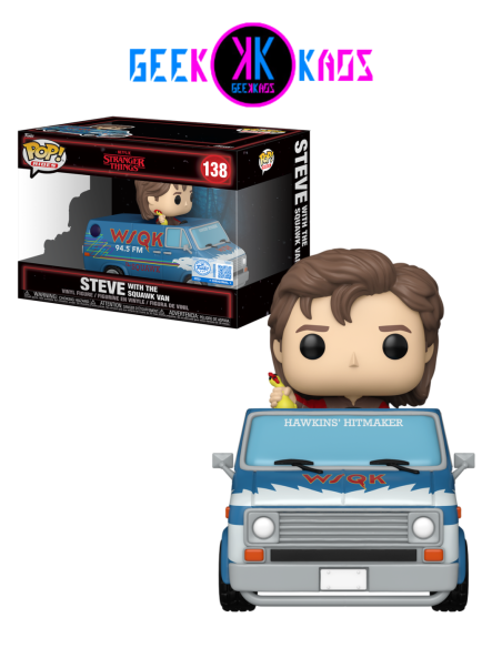 FUNKO POP! RIDES - STRANGER THINGS - STEVE WITH THE SQUAWK VAN 138 (SE)