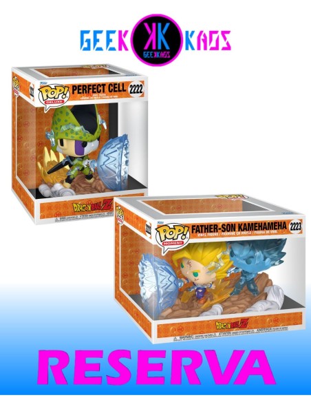 2-PACK - FUNKO POP! - DRAGON BALL Z - PERFECT CELL 2222, FATHER-SON KAMEHAMEHA 2223