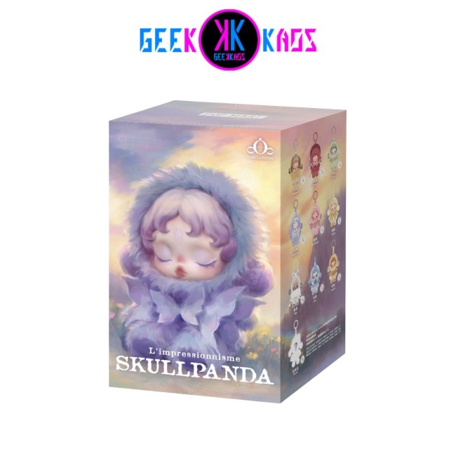 POP MART - SKULLPANDA -  L´IMPRESSIONNISME SERIES PLUSH DOLL - 13.5 CM