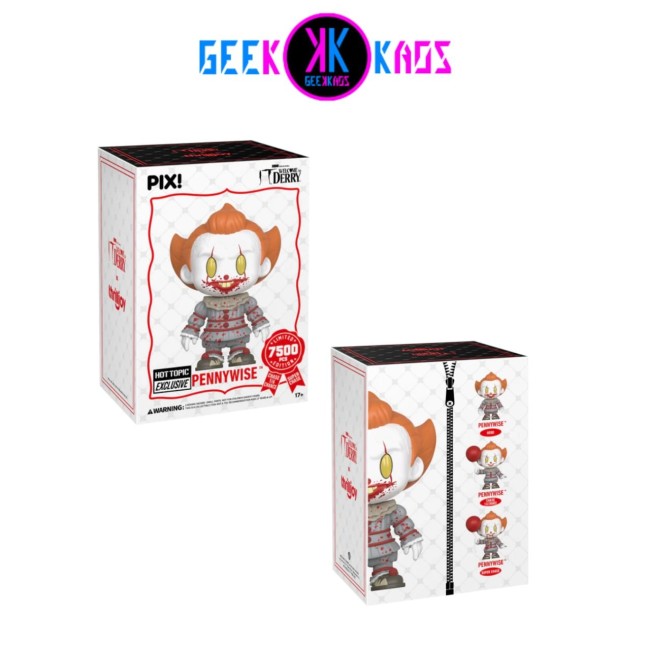 THRILLJOY - PIX!  - WELCOME TO DERRY - PENNYWISE  ( 7500 piezas ) HOT TOPIC EXCLUSIVE