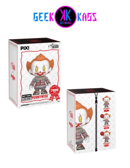 THRILLJOY - PIX!  - WELCOME TO DERRY - PENNYWISE  ( 7500 piezas ) HOT TOPIC EXCLUSIVE
