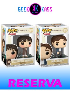 2-PACK - FUNKO POP! - PRIDE & PREJUDICE - ELIZABETH BENNET 1971, MR. DARCY 1972