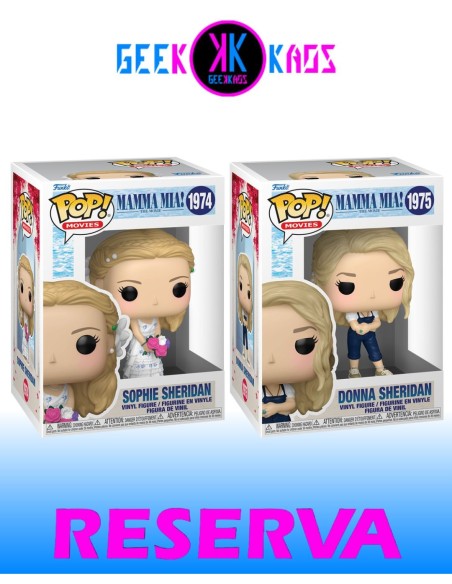 2-PACK - FUNKO POP! - MAMMA MIA! - SOPHIE SHERIDAN 1974, DONNA SHERIDAN 1975