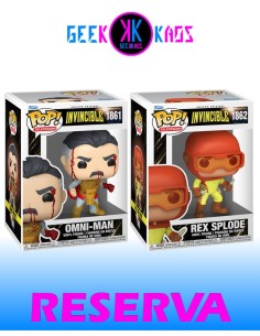 2-PACK - FUNKO POP! INVINCIBLE - OMNI-MAN 1861, REX SPLODE 1862