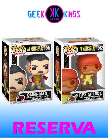 2-PACK - FUNKO POP! INVINCIBLE - OMNI-MAN 1861, REX SPLODE 1862
