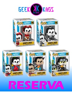5-PACK - FUNKO POP! - MICKEY & FRIENDS - GOOFY 1689, GOOFY 1690, GOOFY 1691, GOOFY 1692, GOOFY 1693