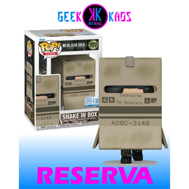FUNKO POP! - METAL GEAR SOLID - SNAKE IN BOX 1177 (SE)