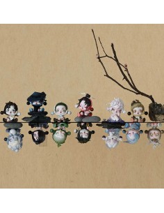 POP MART - SKULLPANDA - THE INK PLUM BLOSSOM SERIES FIGURES - 8.6 CM 2