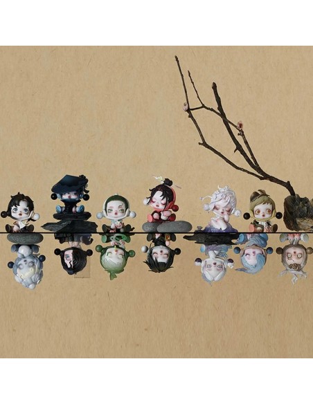 POP MART - SKULLPANDA - THE INK PLUM BLOSSOM SERIES FIGURES - 8.6 CM