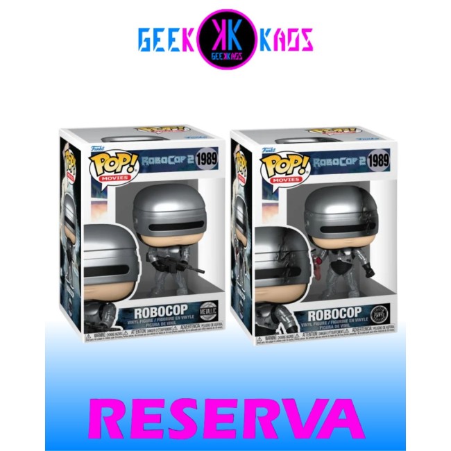 FUNKO POP! - ROBOCOP 2 - ROBOCOP 1989 (METALLIC) (BUNDLE)