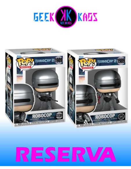 FUNKO POP! - ROBOCOP 2 - ROBOCOP 1989 (METALLIC) (BUNDLE)