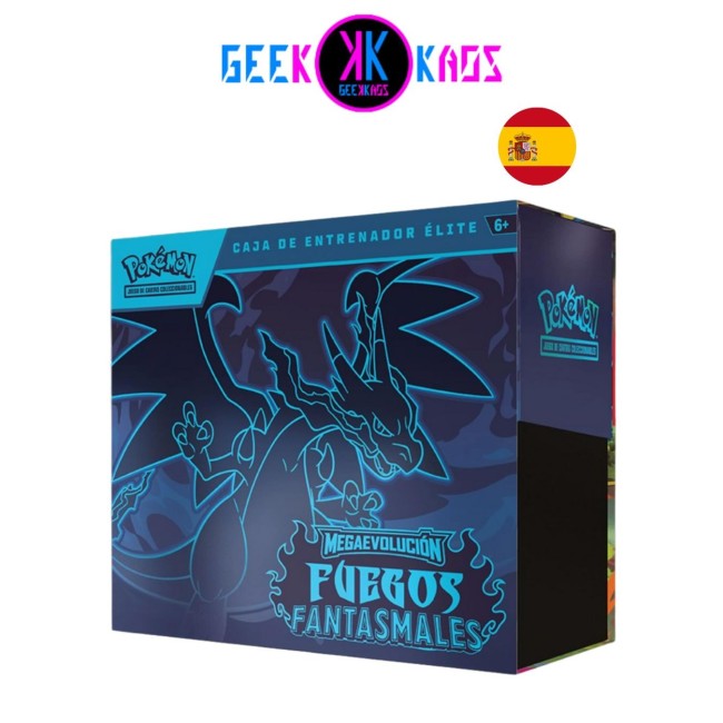POKEMON TCG - CAJA ENTRENADOR ELITE FUEGOS FANTASMALES ETB ( ESPAÑOL )
