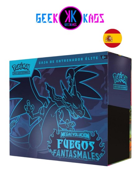 POKEMON TCG - CAJA ENTRENADOR ELITE FUEGOS FANTASMALES ETB ( ESPAÑOL )