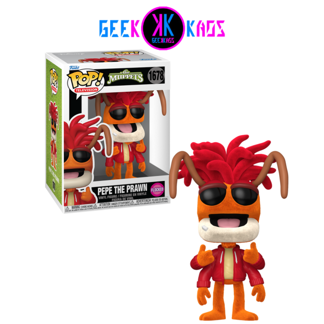 FUNKO POP - THE MUPPETS - PEPE THE PRAWN 1678 (FLOCKED)