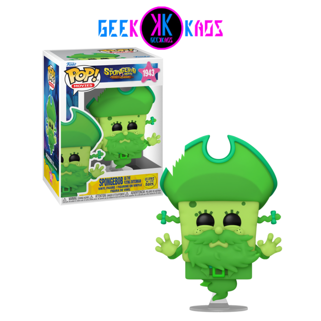 FUNKO POP! - SPONGEBOB SQUAREPANTS: SEARCH FOR SQUAREPANTS - SPOMGEBOB AS THE FLYING DUTCHMAN 1943 (GITD)