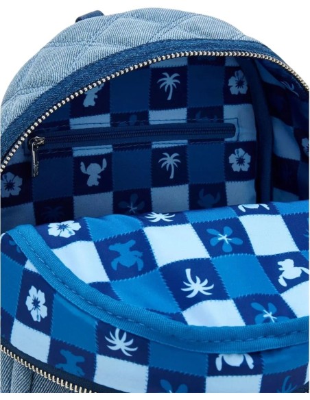 MINI MOCHILA - DISNEY - STITCH (DENIM) - LOUNGEFLY