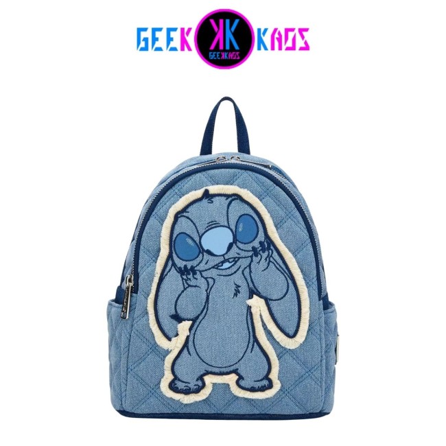 MINI MOCHILA - DISNEY - STITCH (DENIM) - LOUNGEFLY