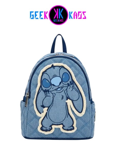 MINI MOCHILA - DISNEY - STITCH (DENIM) - LOUNGEFLY