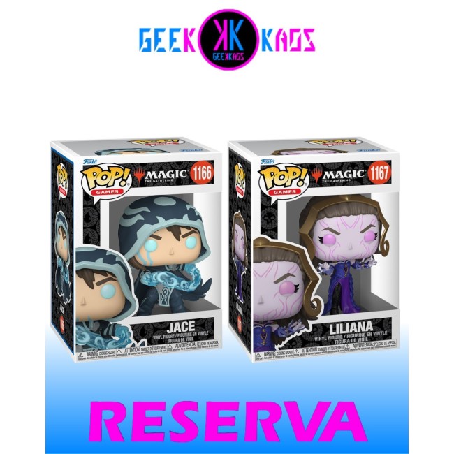 2-PACK - FUNKO POP! - MAGIC - JACE 1166, LILIANA 1167