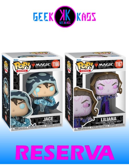 2-PACK - FUNKO POP! - MAGIC - JACE 1166, LILIANA 1167