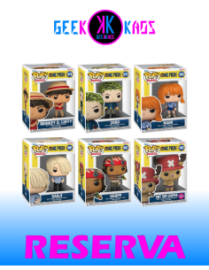 6-PACK - FUNKO POP! - ONE PIECE - LUFFY 1878, ZORO 1879, NAMI 1880, SANJI 1881, USOPP 1882, TONY TONY CHOPPER 1883
