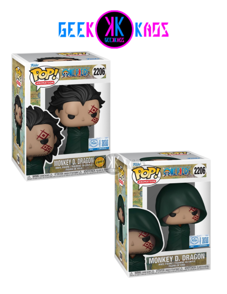 FUNKO POP! - ONE PIECE - MONKEY D. DRAGON 2206 (SE) (BUNDLE)