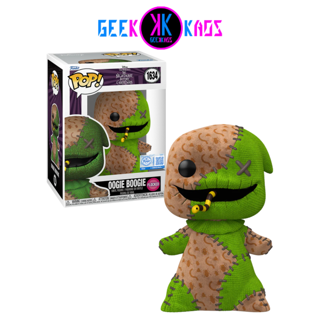 FUNKO POP! - NIGHTMARE BEFORE CHRISTMAS - OOGIE BOOGIE 1634 (SE) (FLOCKED)