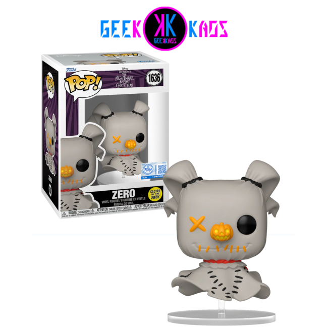 FUNKO POP! - NIGHTMARE BEFORE CHRISTMAS - ZERO 1636 (SE) (GITD)