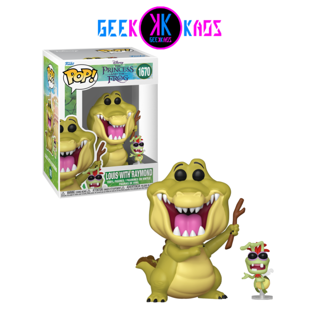 FUNKO POP! - THE PRINCESS AND THE FROG - LOUIS WITH RAYMOND 1670
