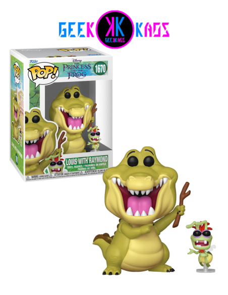 FUNKO POP! - THE PRINCESS AND THE FROG - LOUIS WITH RAYMOND 1670