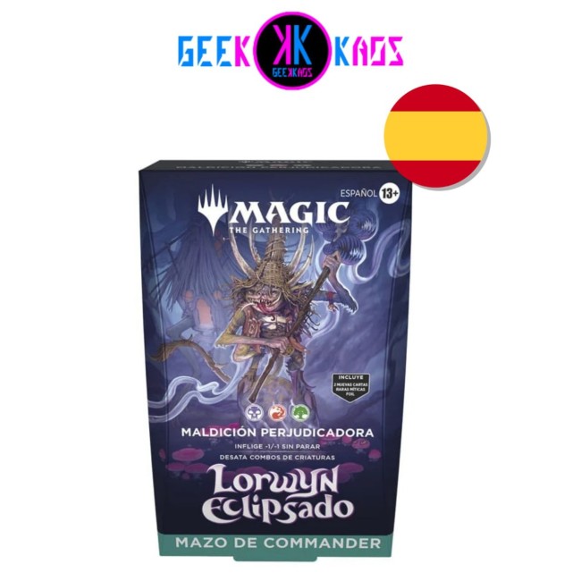 MAGIC: THE GATHERING - LORWYN ECLIPSED - COMMANDER DECK: MALDICION PERJUDICADORA - ESPAÑOL