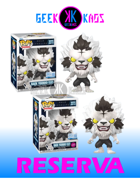 FUNKO POP! - SOLO LEVELING - BAEK YOONHO (silver mane) BUNDLE REGULAR + CHASE