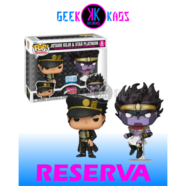 FUNKO POP! - JOJO'S BIZARRE ADVENTURE - JOTARO KUJO & STAR PLATINUM (2-PACK)