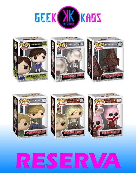 6-PACK - FUNKO POP! - SILLENT HILL - ALESSA 1203, NURSE 1204, PYRAMID 1205, JAMES 1206, HEATHER 1208, ROBBIE 1209