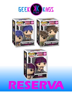 3-PACK - FUNKO POP! JOJO´S BIZARRE ADVENTURE - JONATHAN JOESTAR 2265, JOSEPH JOESTAR 2266, KARS 2267