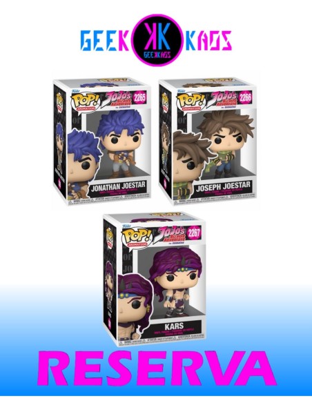 3-PACK - FUNKO POP! JOJO´S BIZARRE ADVENTURE - JONATHAN JOESTAR 2265, JOSEPH JOESTAR 2266, KARS 2267