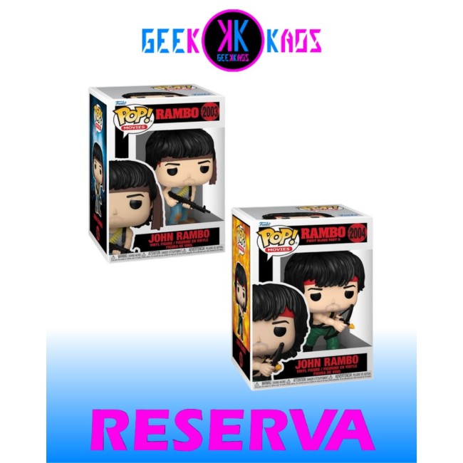 2-PACK - FUNKO POP! - RAMBO - JOHN RAMBO 2003, JOHN RAMBO 2204