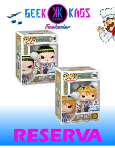 FUNKO POP! - ONE PIECE - BON CLAY 2235 BUNDLE (CHALICE PRE-RELEASE STICKER)