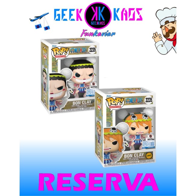 FUNKO POP! - ONE PIECE - BON CLAY 2235 BUNDLE (CHALICE PRE-RELEASE STICKER)