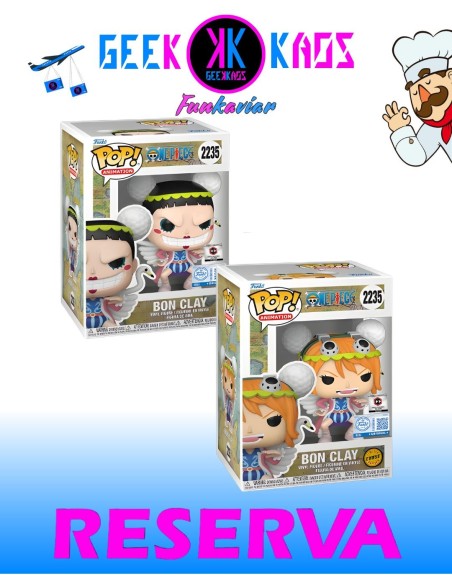 FUNKO POP! - ONE PIECE - BON CLAY 2235 BUNDLE (CHALICE PRE-RELEASE STICKER)
